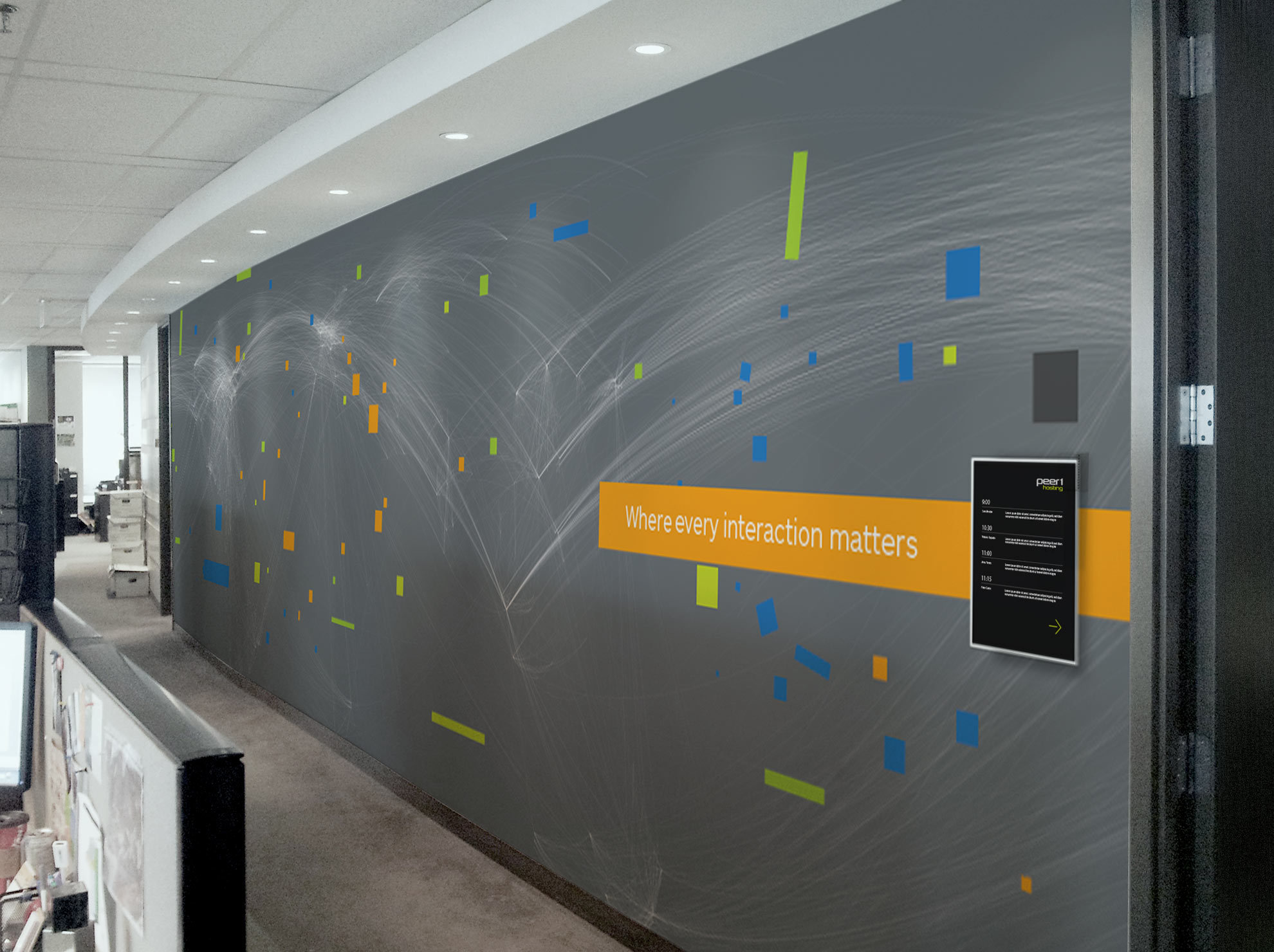 Peer 1 Hosting Vancouver office mural