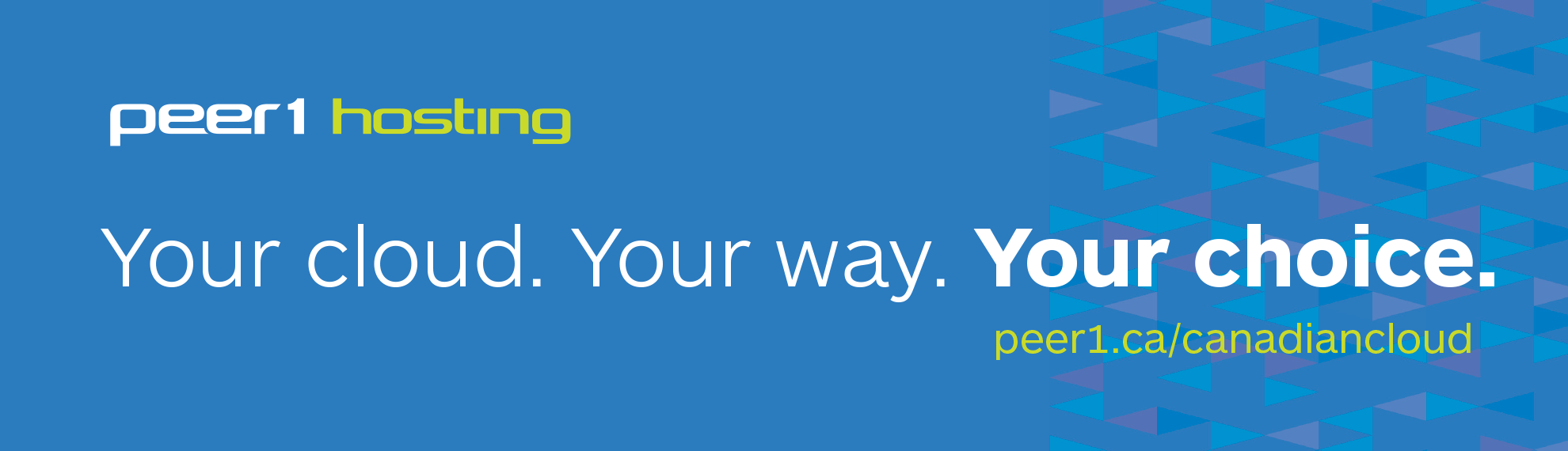 Peer 1 Hosting - Cloud banner