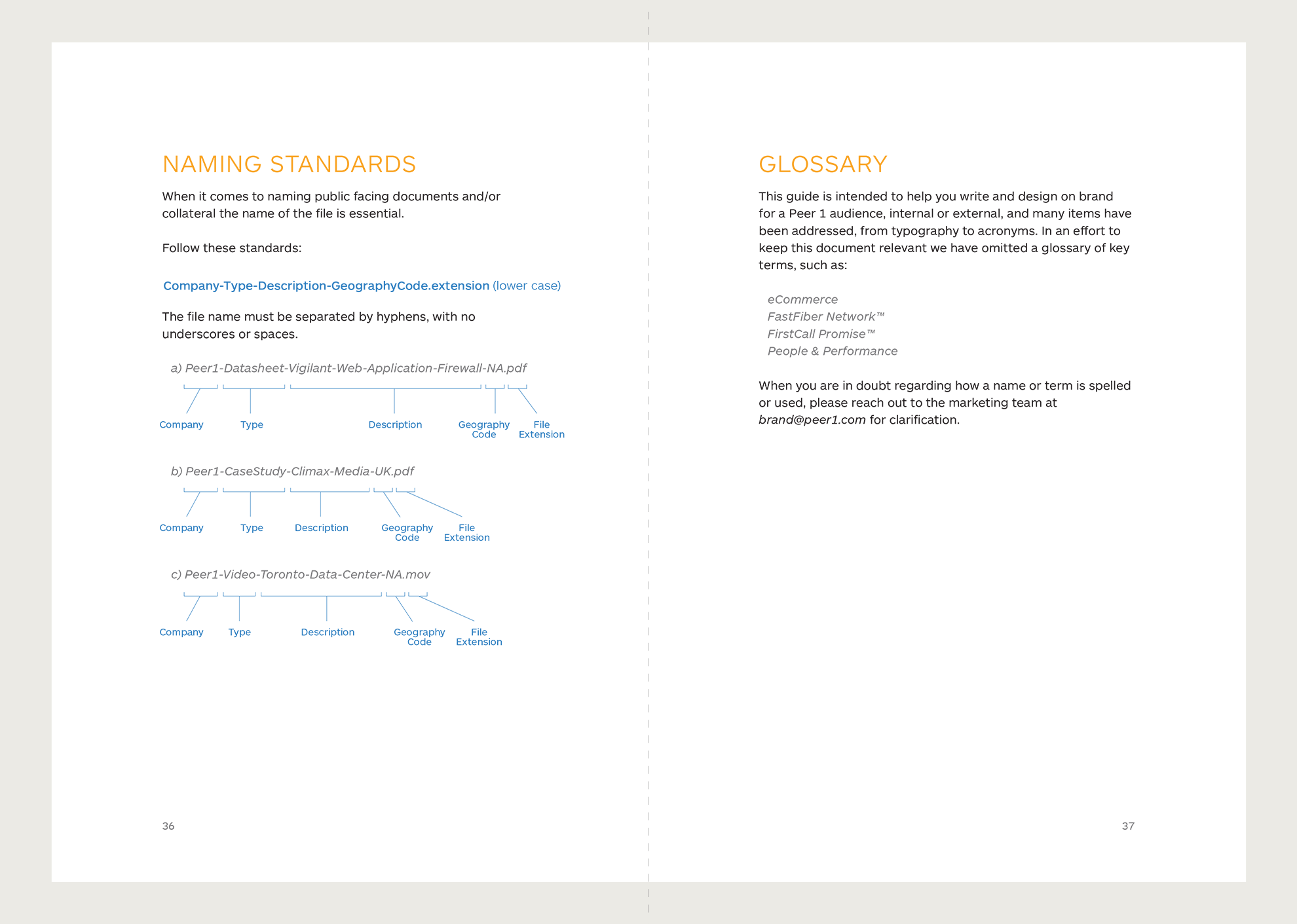 Peer 1 Hosting Guidelines