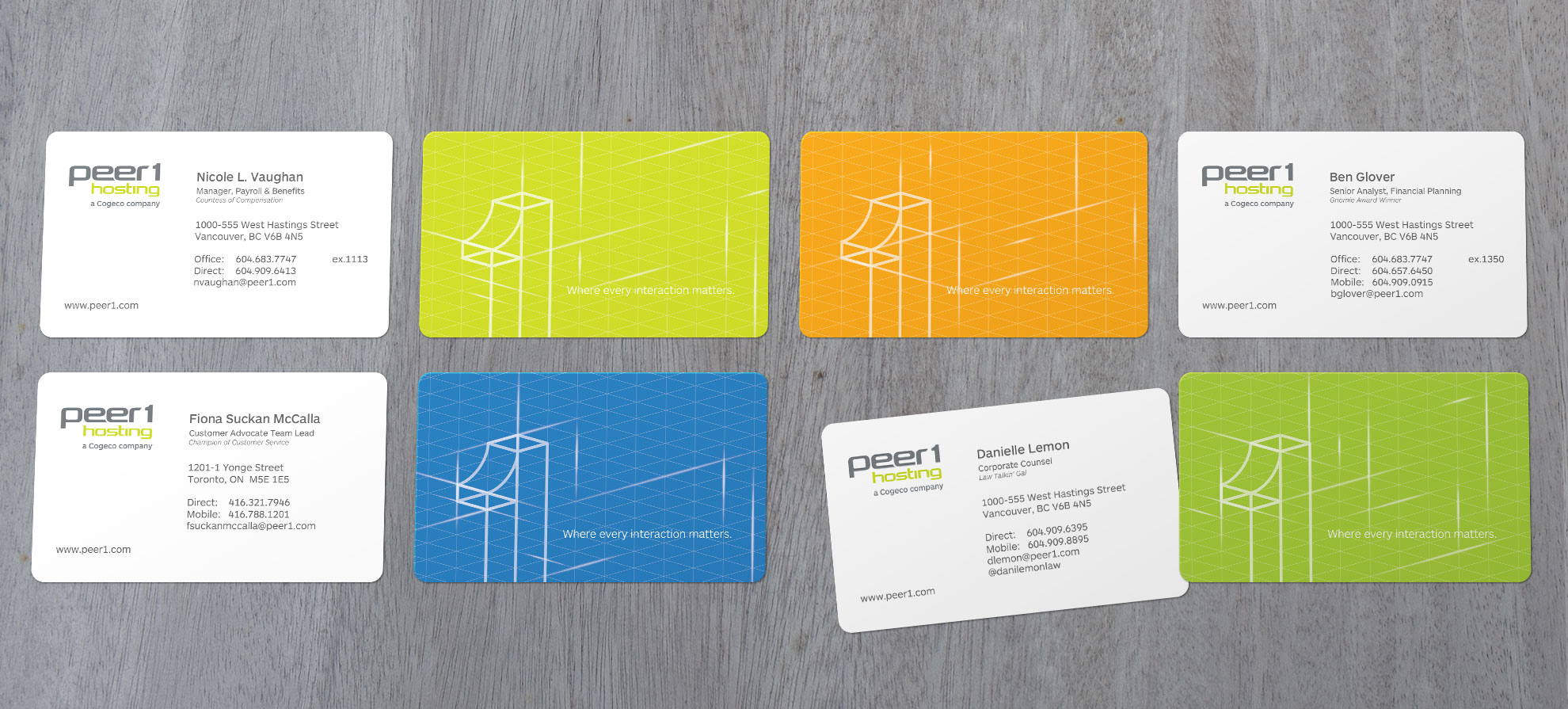 Peer 1 Hosting stationary