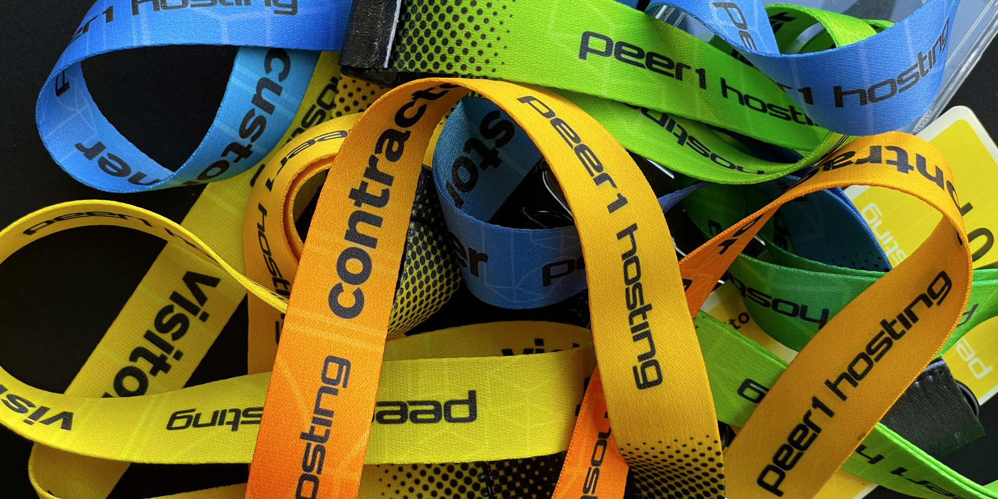 Peer 1 Hosting lanyards