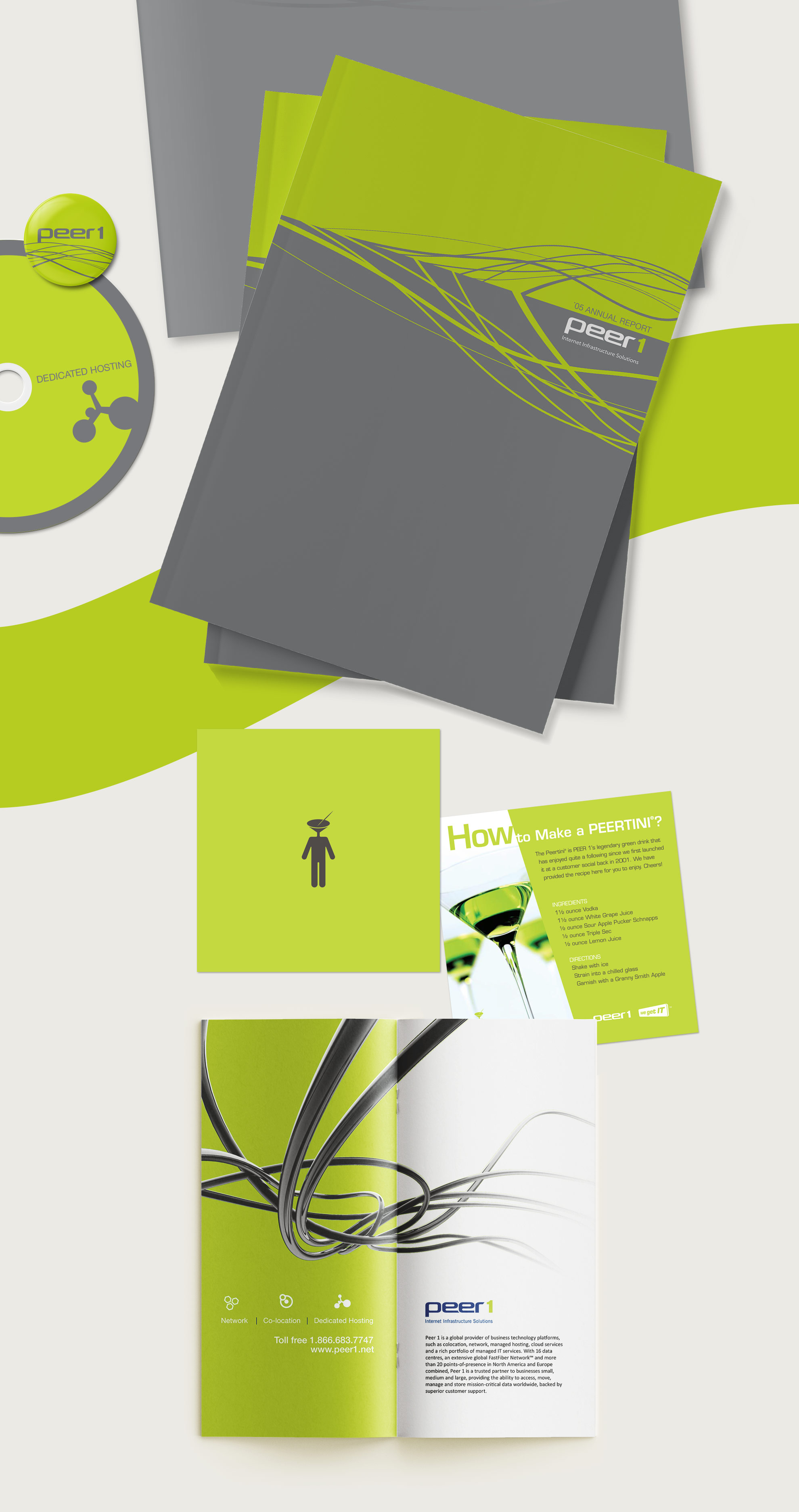 Peer 1 Hosting marketing materials